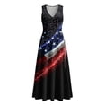 thumbnail image 5 of VBVC Women's Floral V-Neck Sleeveless Maxi Dress,Button Detail Loose Flowy Dress For Women,Ladies' Casual Patriotic Summer Sundress with Pockets,Multicolor,S-3XL, 5 of 8