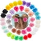 thumbnail image 2 of 20 pinzas para el pelo con flores de gasa para niñas, accesorios para el cabello para bebés y niños pequeños., 2 of 7