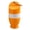 Orange, variant on Summer outdoor sunscreen travel bottle with a built-in metal carabiner, ideal for short trips, camping, and beach outings. Reusable, with a two-in-one design for both dispensing and applying.,Green