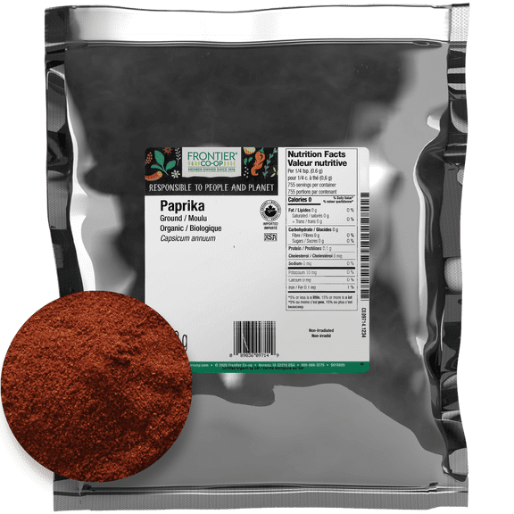 Frontier Co-op Certified Organic Ground Paprika, 16 oz