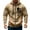 Khaki B, variant on Zpanxa Men's Utility Cargo Training Jacket Multiple Pockets Hooded Long Sleeve Athletic Top for Sports Fitness and Casual Workouts in Solid Color Wine XXL