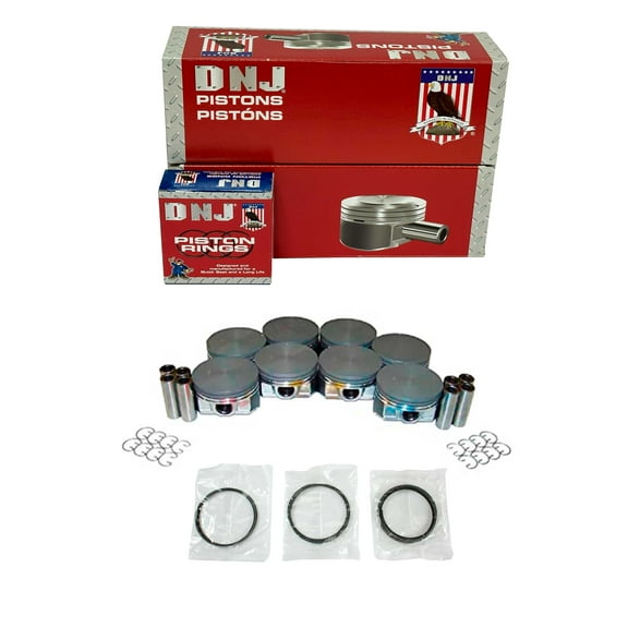 DNJ PRK3168 Piston and Ring Kit Fits Cars & Trucks 2004-2009 Buick Cadillac 4.8L-5.3L V8 OHV 16V