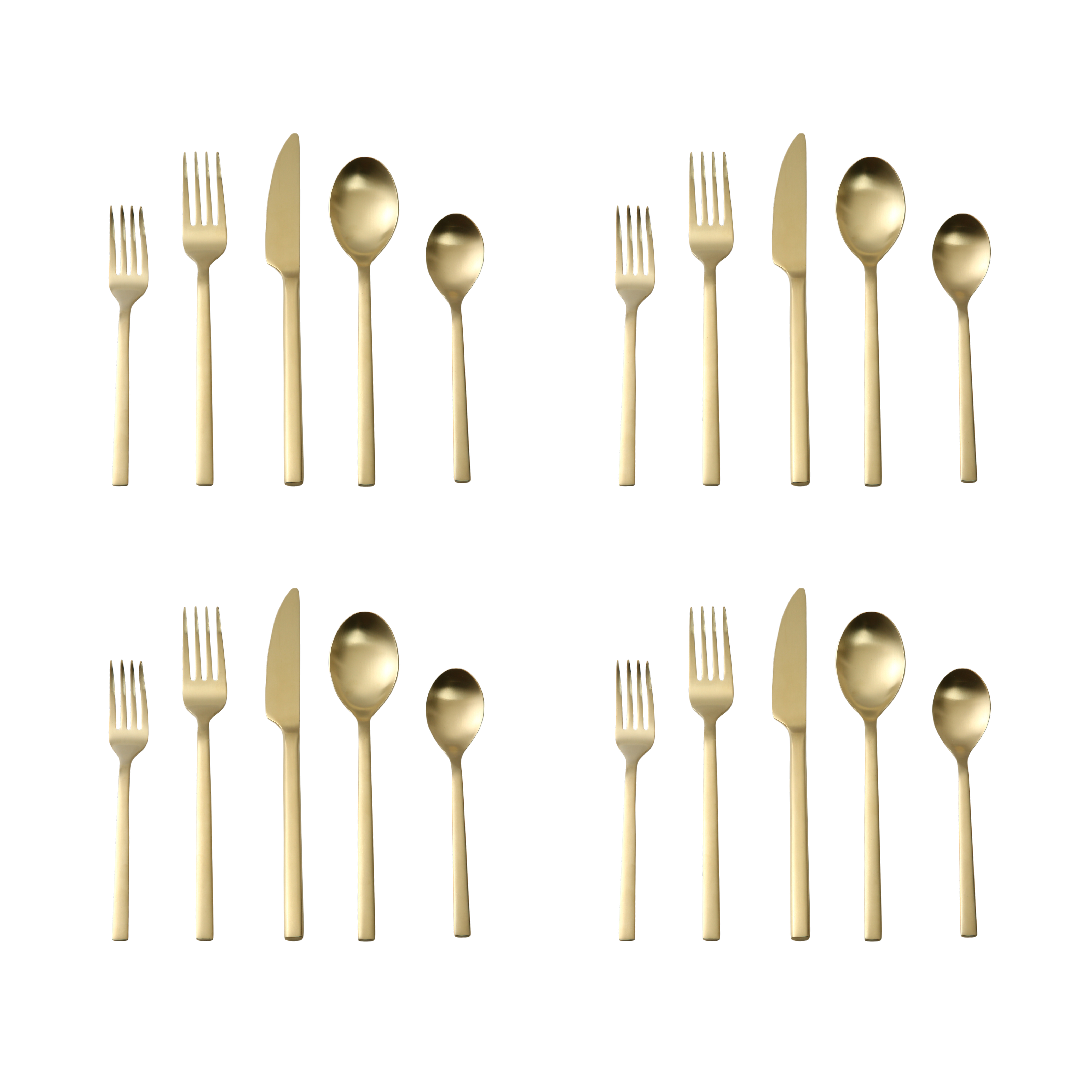 Better Homes & Gardens Holden 20-Piece Gold Flatware Set photo 2