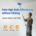 thumbnail image 5 of Nichiyo 10 inch Ceiling Paint Roller with Splash Shield, Adjustable Handle No Drip Roller Paint Brush Splatter Guard for Painting Ceilings Walls (EL01117), 5 of 10
