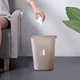 thumbnail image 7 of Kitchen Trash Can, Step-On Garbage Can with Lid, Tall Kitchen & Bathroom Trash Can, Small Office Waste Bin, Coffee - Xuniizn, 7 of 7