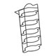 thumbnail image 3 of Estante extensible para encimera, escurreplatos, de metal resistente y multifuncional Negro de 5 capas, 3 of 9