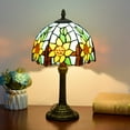 thumbnail image 3 of 1pc 8 Inch Stained Glass Table Lamp, Handmade Living Room, Dining Room, Bedroom, Warm Bedside Lamp, Bar, Retro European, Rustic Style, Mediterranean Simple European A Variety Of Choices Creative Gifts, 3 of 5