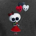 thumbnail image 3 of CafePress - Cute Skeleton Girl With Spooky Balloons Long Sleev - Women's Long Sleeve Graphic Tee Casual Fit, 3 of 4