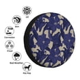 thumbnail image 4 of Sikiie Lilies Flowers PVC Leather Spare Tire Wheel Cover Spare Tire Cover, for Car Truck SUV Camper Trailer Universal Fit(14-17in)-14 inch, 4 of 6