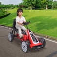 thumbnail image 3 of VEVOR Kids Pedal Go-Kart, 4-Wheel Ride-On Toy with Adjustable Seat & Hand Brake, Ages 3-8, Red, 3 of 12