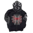 thumbnail image 3 of CNKOO Ladies Casual Clothes Y2K Style Asymmetrical Jackets Spider Pattern Daily Outfit, 3 of 8