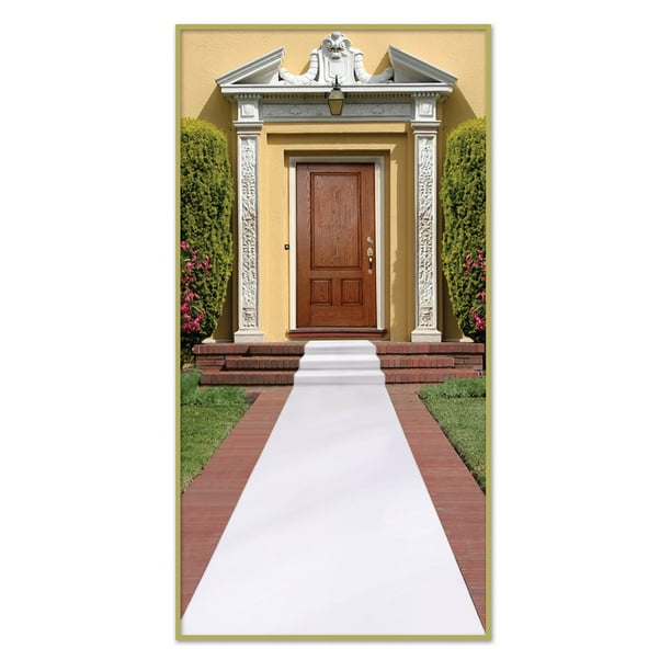 Pack of 6 White Wedding Carpet Runner Party Decorations 2 ...