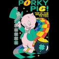 thumbnail image 2 of Men's Looney Tunes Porky Top o’ the Morning to You  Graphic Tee Black 2X Large, 2 of 5