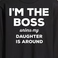 thumbnail image 3 of Instant Message - I'm The Boss Unless Daughter Is Around - Men's Long Sleeve T-Shirt, 3 of 6
