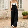 thumbnail image 7 of BLVB Womens Summer Overalls Wide Leg Sleeveless Baggy Jumpsuits Casual Loose Suspender Rompers Pants Beach Outfits, 7 of 7
