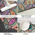 thumbnail image 3 of Yellow Floral Oval Pattern Kitchen Rug Mat,Kitchen Runner Rugs Non Skid Washable,Decorative Kitchen Floor Mats for Kitchen,Sink,Laundry,17"X47", 3 of 5