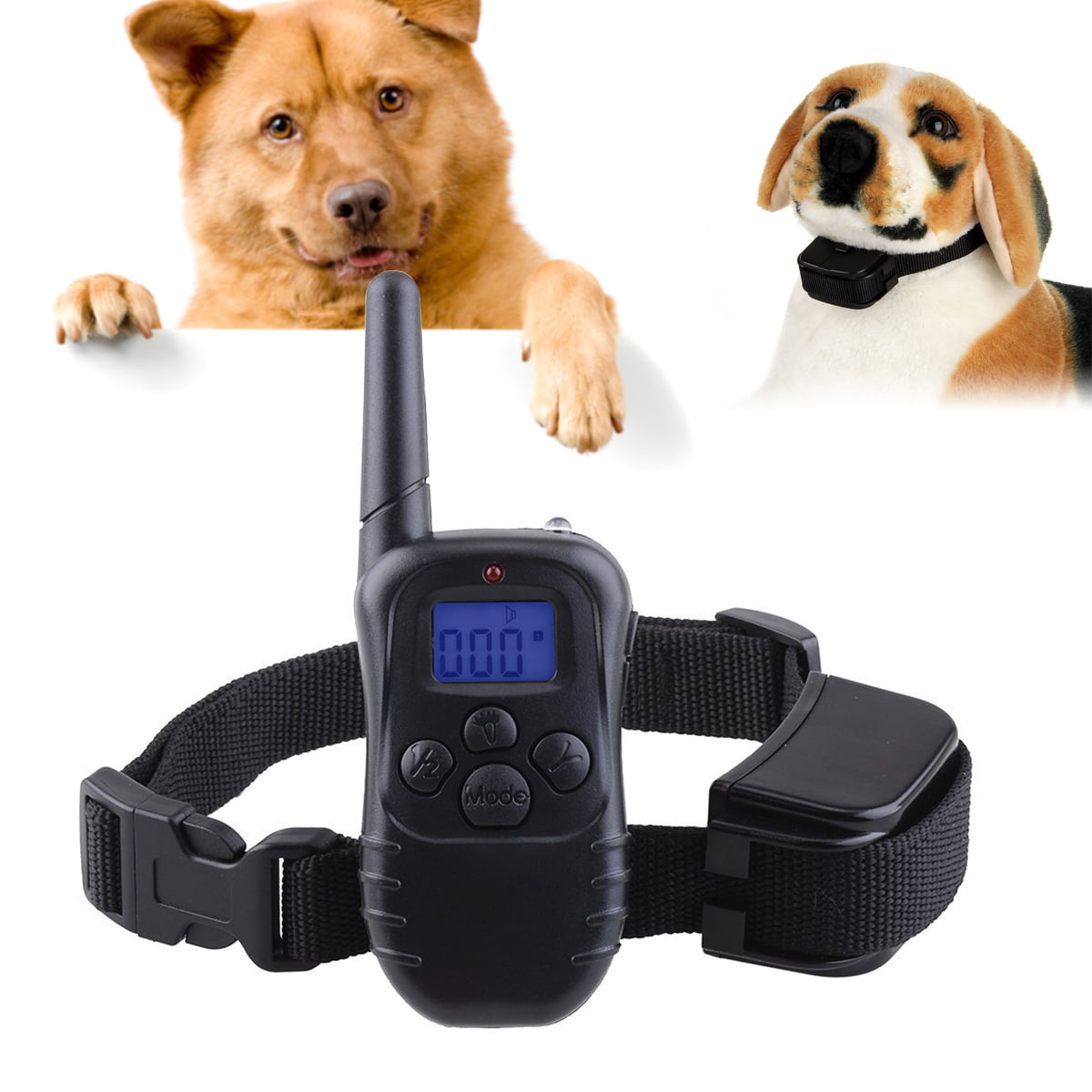 Remote 2 Dog Shock Collar  Rechargeable Pet Trainer No Bark Training Waterproof 
