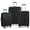 Black, variant on Elite Luggage Dori Hardside Lightweight Expandable Luggage Set w/ TSA Lock, Burgundy, 3-Piece (21/25/29)
