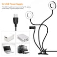 thumbnail image 4 of Andoer 3.5 Inch Clip-On Mini USB Ring Light Fill-in Lamp Dual Lights 3 Lighting Modes Dimmable Flexible Arms Design with Phone Holder for Live Streaming Video Online Singing Chatting Selfies, 4 of 7