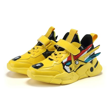 

Boys Waterproof Cartoon Hook-and-loop Fastener Running Shoes Sneakers