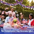thumbnail image 3 of Bxaolu 6.56Ft Patriotic Glitter Tinsel Garland Decoration, Red White Blue Metallic Tinsel Twist Garland, 4th of July Decor Parade Golf Shiny Tinsels for Car Bike Independence Day Memorial Day Decor, 3 of 7
