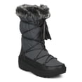thumbnail image 1 of Women Mixed Media Mid-Calf Gilly Tie Lace Up Fur Cuff Winter Boot - 18152, 1 of 6