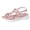 Pink, variant on Beach Sandals, Wedge Sandals Open Toe Sandals for Women Summer Comfortable Dressy Platform Wedges Shoes Wide Width Buckle Ankle Strap Hollow Out Beach Athletic Walking Sandal, Black 5.5