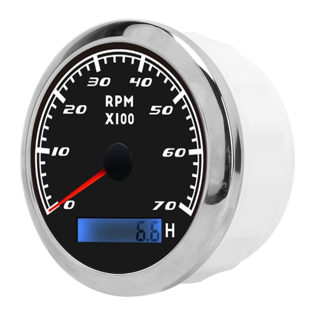 Pointer Tachometer Waterproof Marine Accessory Universal Tacho Gauge Boat Meter RV 9-32V DC