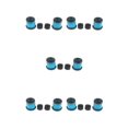 thumbnail image 2 of Decodeary Skateboard Rebuild Kit Bushings Washers for Pivot Cups for 2 Trucks 3.25in Blue 5 Inch 5Set, 2 of 6