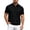 Black, variant on Mens Short Sleeve Polo Shirts Lightweight Comfortable Button Down Polo Tee Stylish Stretch Soft T-Shirt Mens Everyday Wear Black Size L