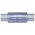 Clear PVC Pipe Fitting (bluish tint) Coupling, Schedule 40/80, 4 Inch
