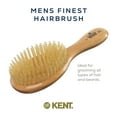 thumbnail image 3 of Kent OG3 Men's Hair & Beard Brush &ndash; 100% Natural White Boar Bristles for Grooming, Scalp Massage, 360 Waves, and Beard Straightening, 3 of 6
