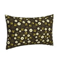 thumbnail image 2 of Binfone Honey Bees With Flowers Standard Size Pillowcase, Long Staple Pure Cotton Envelope Closure Pillow Cover (Pillow core not included),20"x30", 2 of 7