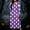 Purple, variant on Womens Halloween Simple Ghost Print Crew Neck Long Sleeve Maxi Nightgown,Loose Fall Festive Loungewear Sleep Dress L