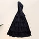 thumbnail image 5 of Vestidos de Fiesta Elegantes vintage negro con cuello vuelto traje informal de vacaciones para mujer Ygjytge Negro T XS para Mujer, 5 of 6