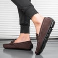 thumbnail image 6 of Men's Casual Loafers Slip On Leather Shoes Lightweight Driving Shoes Moccasins Classic Penny Loafer Flats Boat Shoes, 6 of 10