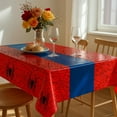 thumbnail image 6 of 4Pcs 2in1 Spider Birthday Party Decorations Tablecloth, 54" x 108" Super Hero Table Cloth Disposable Rectangle Plastic Table Cover for Kids Baby Shower Wedding Party Supplies, 6 of 14