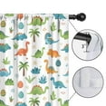 thumbnail image 4 of Blackout Kids Curtains,White Dinosaurs Eggs Palms Pattern Childrens Insulated Curtains Set Of 2,Bedroom Essentials,Toddler Room Decor 42"x54", 4 of 5