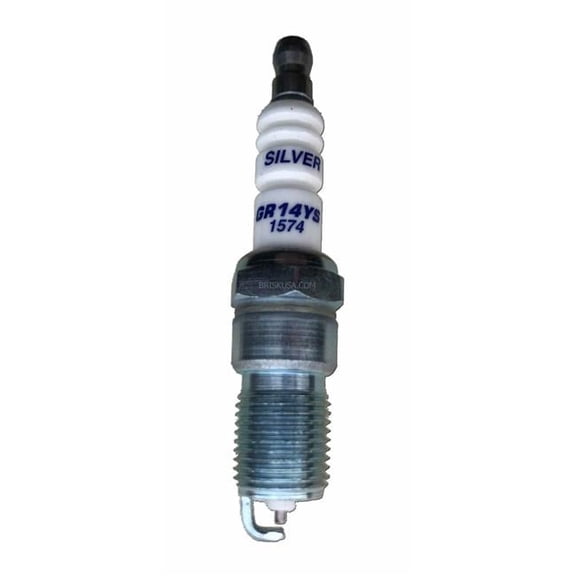 Brisk  Silver Racing Spark Plug with Tapered Seat, 14 mm Thread - 18 mm Reach