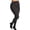 Dark Gray Heather, variant on Women's MeMoi MO-325X Plus Size Flat Knit Sweater Tights (Dark Gray Heather 1X-2X)