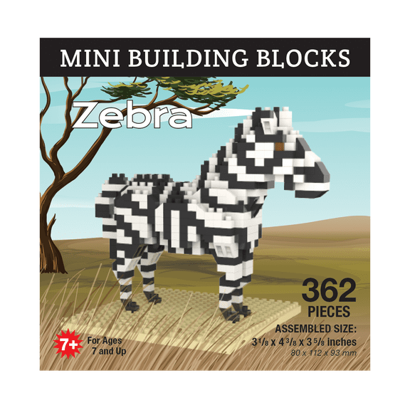 Mini Building Blocks - Zebra