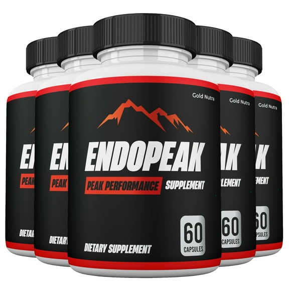 (5 Pack) Endopeak Supplemement, Peak Performance Endopeak Pills High Potency Formula for Men Endo Peak, 5 Month Supply
