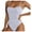 /c85White294, variant on WEIGFI Women's Swimsuit One-Piece Spaghetti Strap Crew Neck Beachwear Solid Color Bathing Suit Tummy Control Stylish Vacation Swimsuit,Black,L