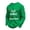 Green, variant on IWRICH Men's St. Patrick's Day Shirt Waffle Irish Shamrock Print Shirts Crewneck Long Sleeve Slim Muscle Tops Holiday Clothes White XL