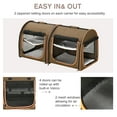 thumbnail image 6 of Pawhut Portable Soft-Sided Pet Cat Carrier with Divider, 39", 6 of 10