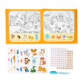 thumbnail image 1 of Pegatinas y libro de viaje, bonitas pegatinas impermeables, juego de pegatinas de gelatina para niños en edad preescolar a partir de 3 años, regalo de Animal, 1 of 8