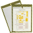 thumbnail image 2 of C-Line Safety Striped Shop Ticket Holders 0.1" x 9.8" x 13.6" - Vinyl - 25 / Box - Yellow, Black, 2 of 2