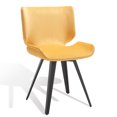 thumbnail image 5 of SAFAVIEH Couture Matty Scandinavian Velvet Solid Dining Chair, Mustard, 5 of 12