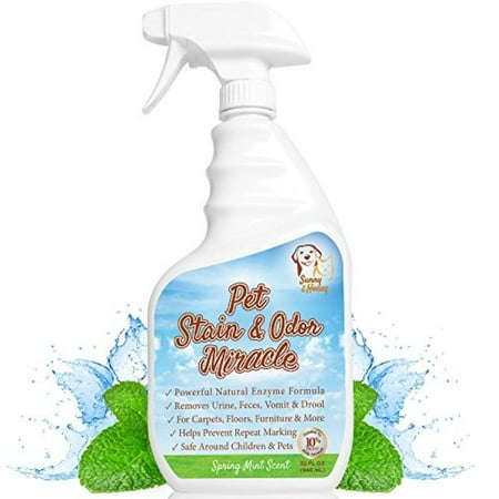 Pet Stain & Odor Miracle - Enzyme Cleaner for Dog and Cat Urine, Feces, Vomit,
