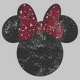 thumbnail image 2 of Men's Mickey & Friends Minnie Mouse Distressed Leopard Bow Tank Top Athletic Heather X Large, 2 of 5